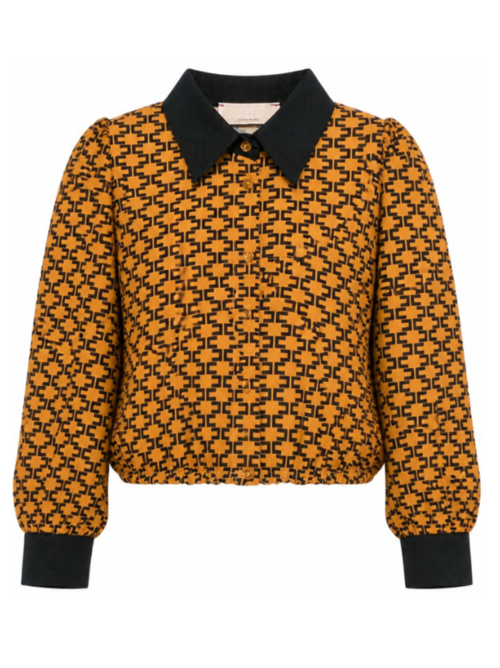 Camicia per bambina Elisabetta Franchi La Mia Bambina multicolore con monogramma all-over EFCA3020VI044 D586 ElISABETTA FRANCHI KIDS