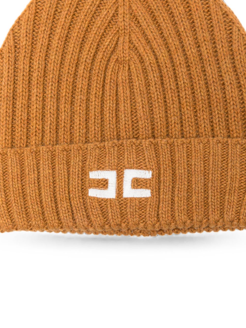 Berretto per bambina Elisabetta Franchi La Mia Bambina giallo con logo ricamato sul davanti EFCP035CFL143 7205 ElISABETTA FRANCHI KIDS