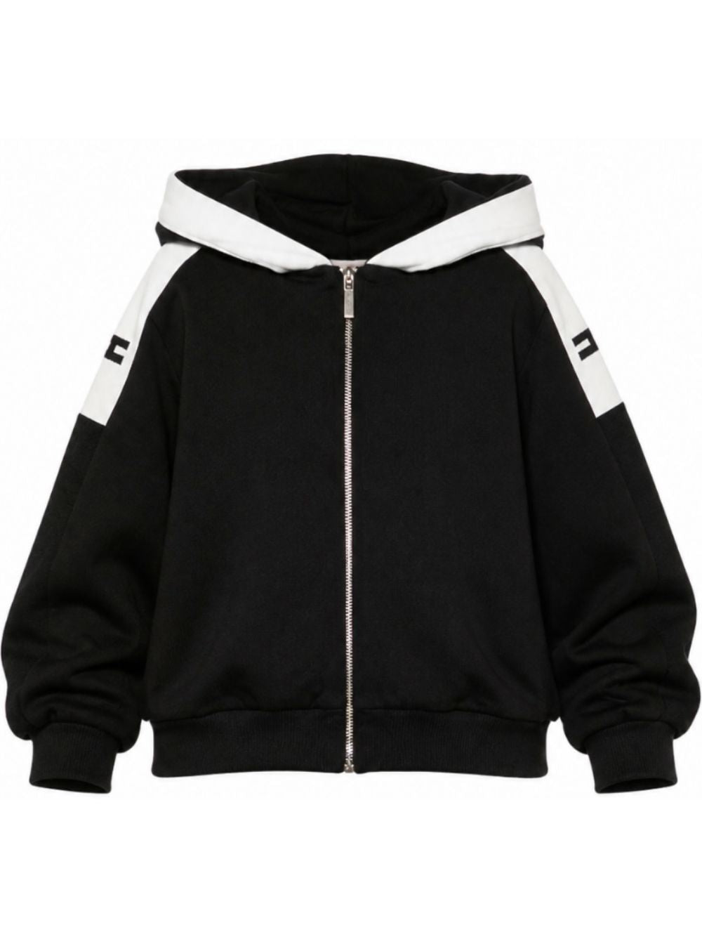 Felpa per bambina Elisabetta Franchi La Mia Bambina nera con inserti in colore bianco EFFE175CFF017 N101 ElISABETTA FRANCHI KIDS