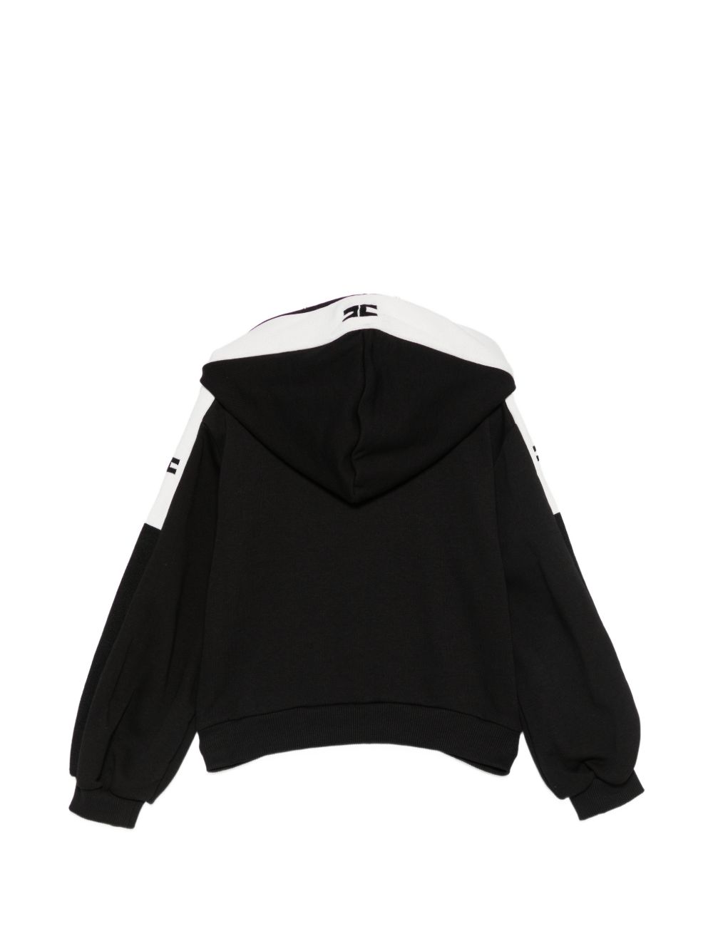 Felpa per bambina Elisabetta Franchi La Mia Bambina nera con inserti in colore bianco EFFE175CFF017 N101 ElISABETTA FRANCHI KIDS