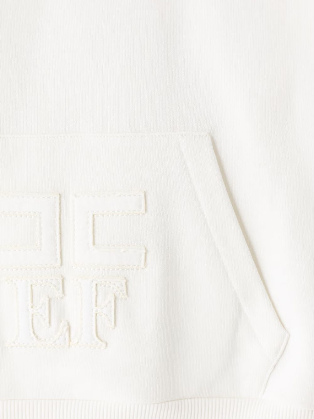 Felpa per bambina Elisabetta Franchi la Mia Bambina bianca corta con ricamo EFFE176CFF017 0067 ElISABETTA FRANCHI KIDS