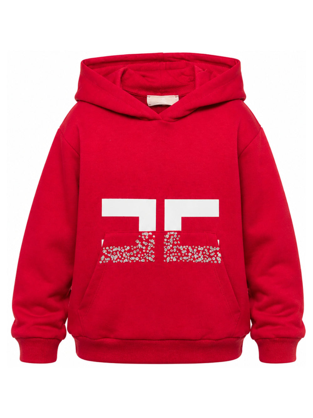 Felpa per bambina Elisabetta Franchi La Mia Bambina rossa con logo EFFE177CFF017 3628 ElISABETTA FRANCHI KIDS