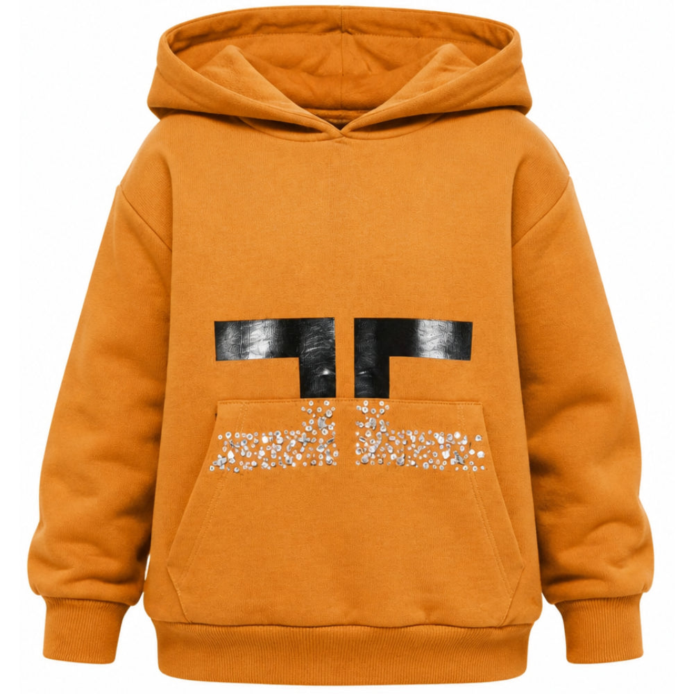 Felpa per bambina Elisabetta Franchi La Mia Bambina giallo con logo sul davanti EFFE177CFF017 7305 ElISABETTA FRANCHI KIDS