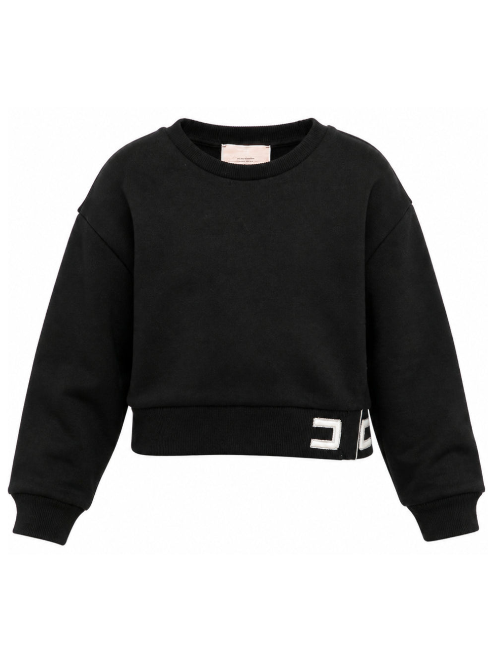 Felpa per bambina Elisabetta Franchi La Mia Bambina nera con logo EFFE181CFF017 N000 ElISABETTA FRANCHI KIDS