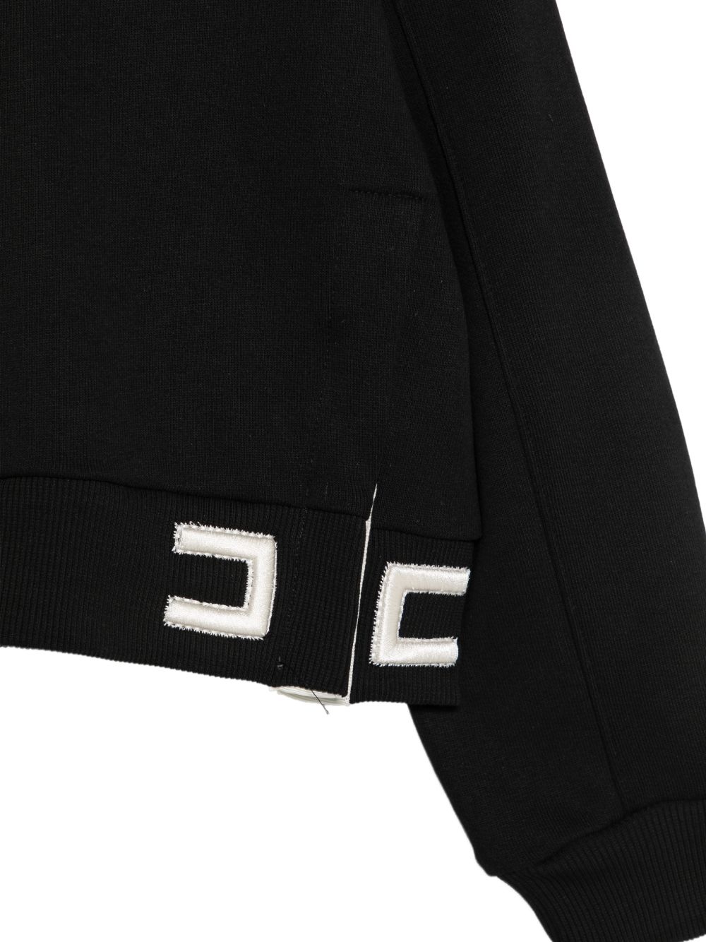 Felpa per bambina Elisabetta Franchi La Mia Bambina nera con logo EFFE181CFF017 N000 ElISABETTA FRANCHI KIDS