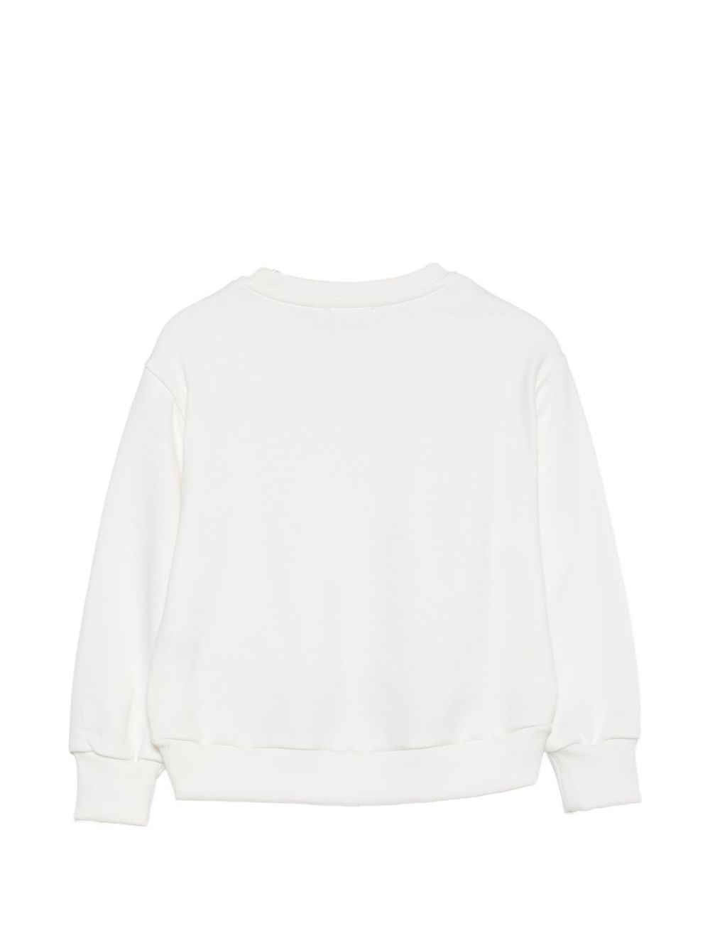 Felpa per bambina Elisabetta Franchi La Mia Bambina Kids bianca con logo sul davanti EFFE185CFF017 0067 ElISABETTA FRANCHI KIDS