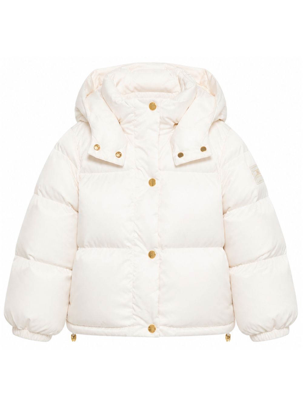 Giubbino per bambina Elisabetta Franchi La Mia Bambina bianco con design imbottito EFGB139CNY042 0067 ElISABETTA FRANCHI KIDS