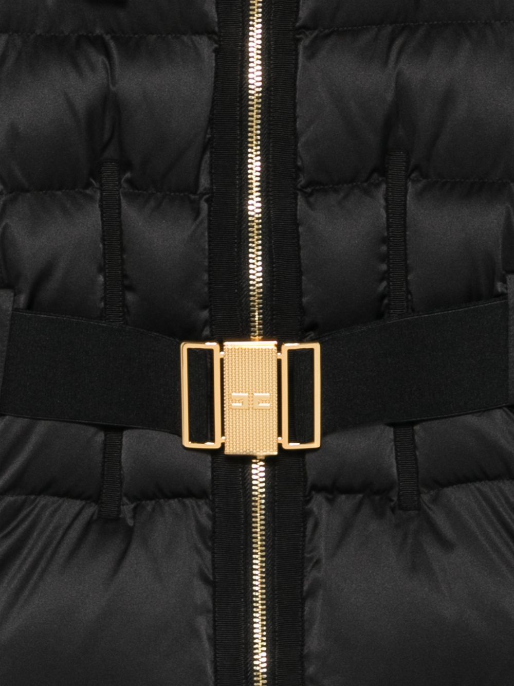 Giubbotto per bambina Elisabetta Franchi La Mia Bambina nero con design imbottito EFGB140CNY042 N000 ElISABETTA FRANCHI KIDS