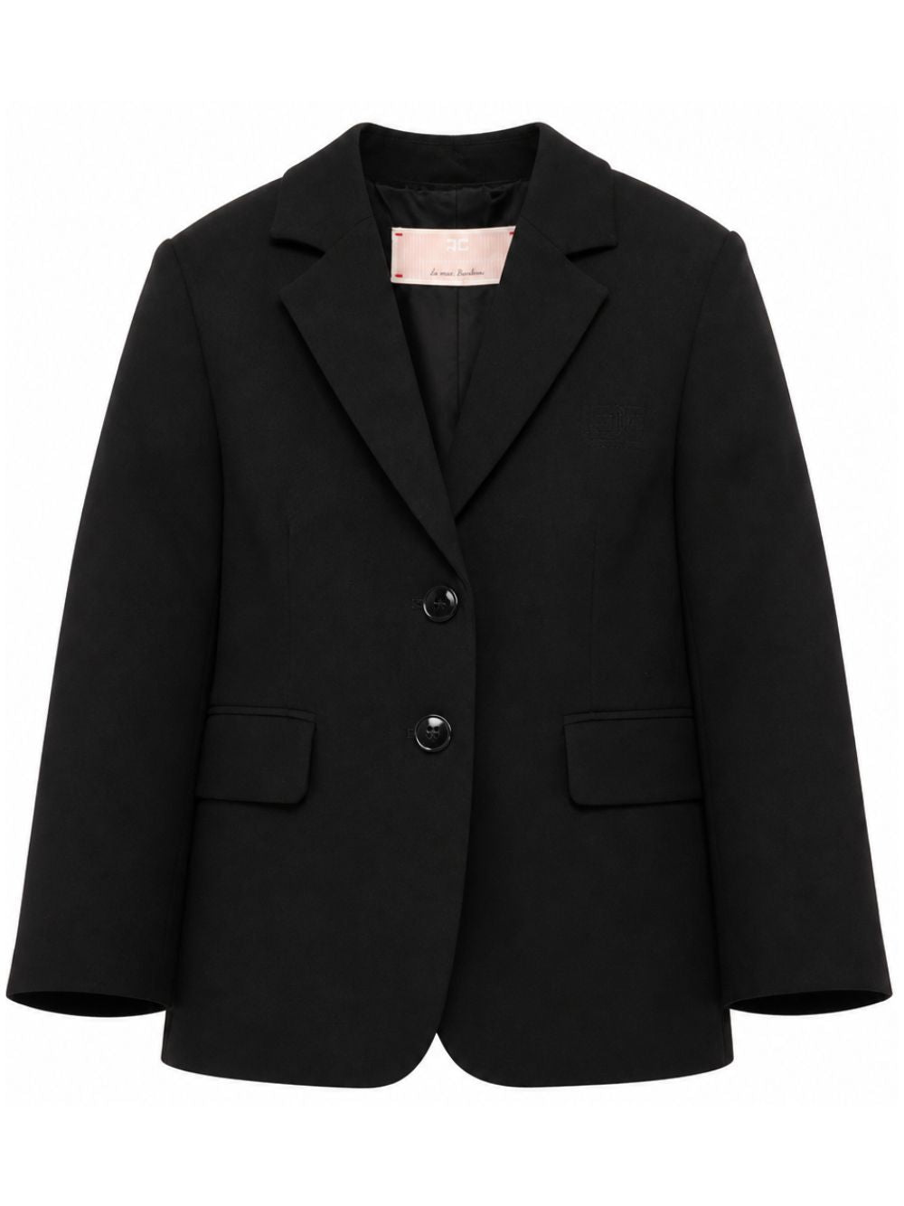 Blazer per bambina Elisabetta Franchi La Mia Bambina nero con due tasche frontali con patta EFGC0840GA022 N000 ElISABETTA FRANCHI KIDS