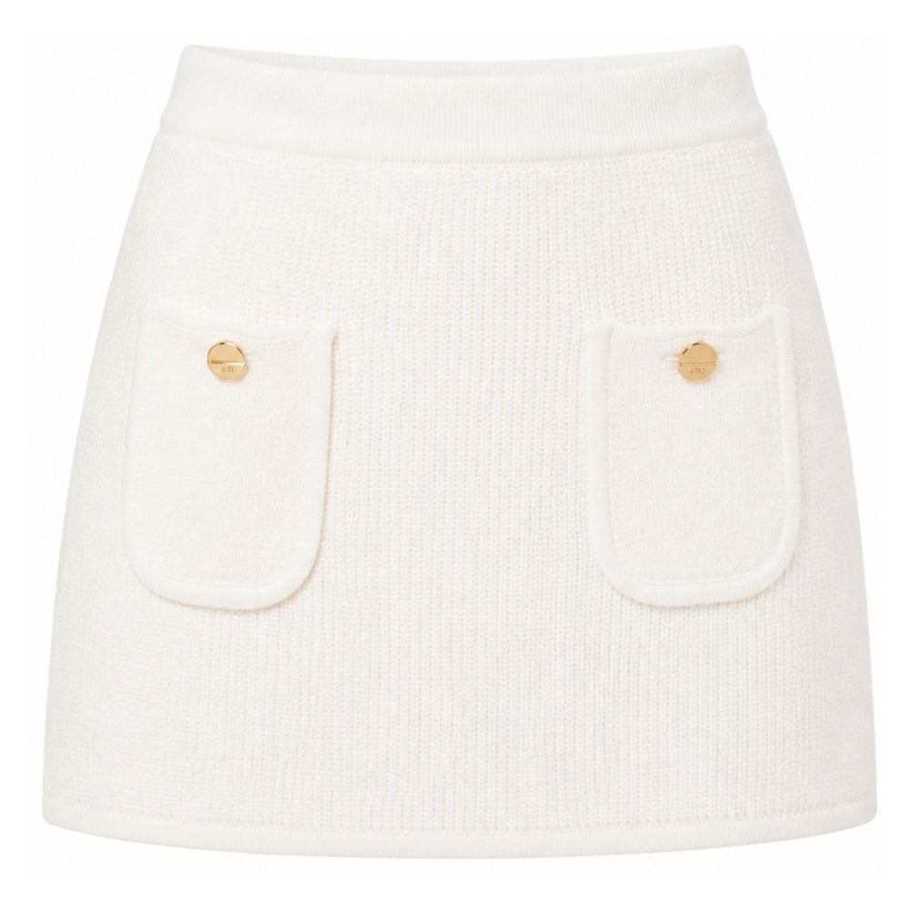 Gonna per bambina Elisabetta Franchi La Mia Bambina bianca lavorata a maglia EFGO222CFL159 0077 ElISABETTA FRANCHI KIDS