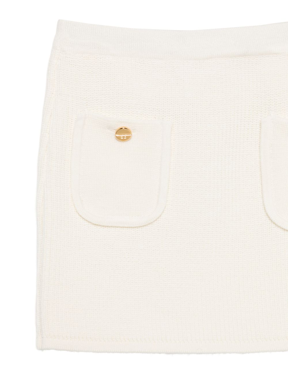 Gonna per bambina Elisabetta Franchi La Mia Bambina bianca lavorata a maglia EFGO222CFL159 0077 ElISABETTA FRANCHI KIDS