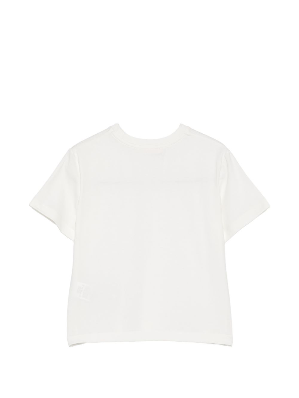 T-shirt per bambina Elisabetta Franchi La Mia Bambina bianca con logo sul davanti EFTS267CJE018 0045 ElISABETTA FRANCHI KIDS