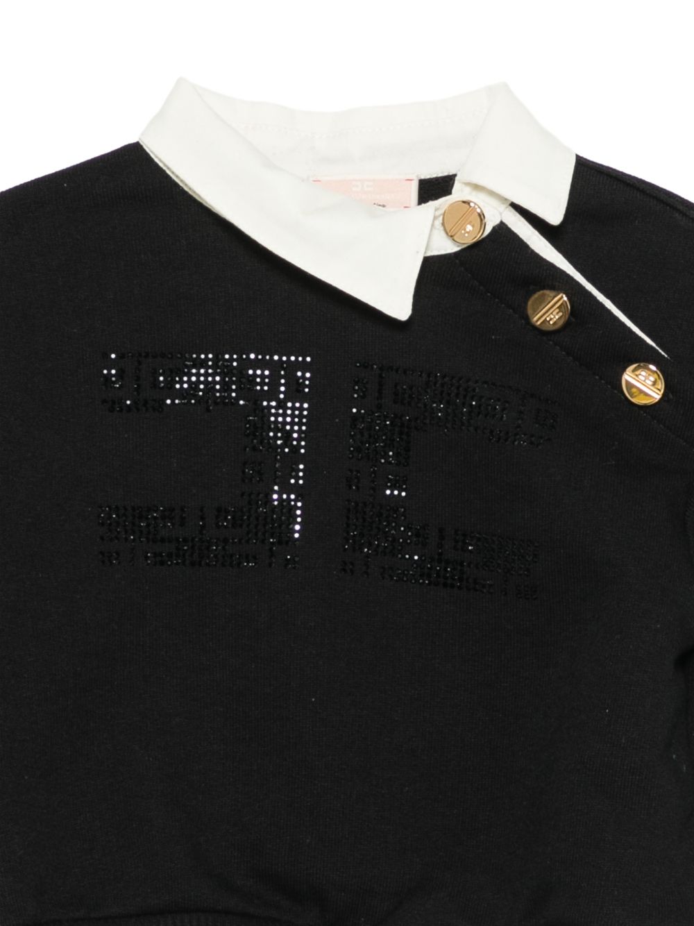 Felpa per neonata Elisabetta Franchi La Mia Bambina nera con strass EGFE0680FF002 DN00 ElISABETTA FRANCHI KIDS