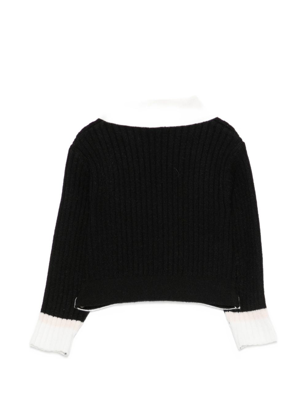 Maglione per neonata Elisabetta Franchi La Mia Bambina multicolore con colletto classico EGMA054CFL040 D581 ElISABETTA FRANCHI KIDS