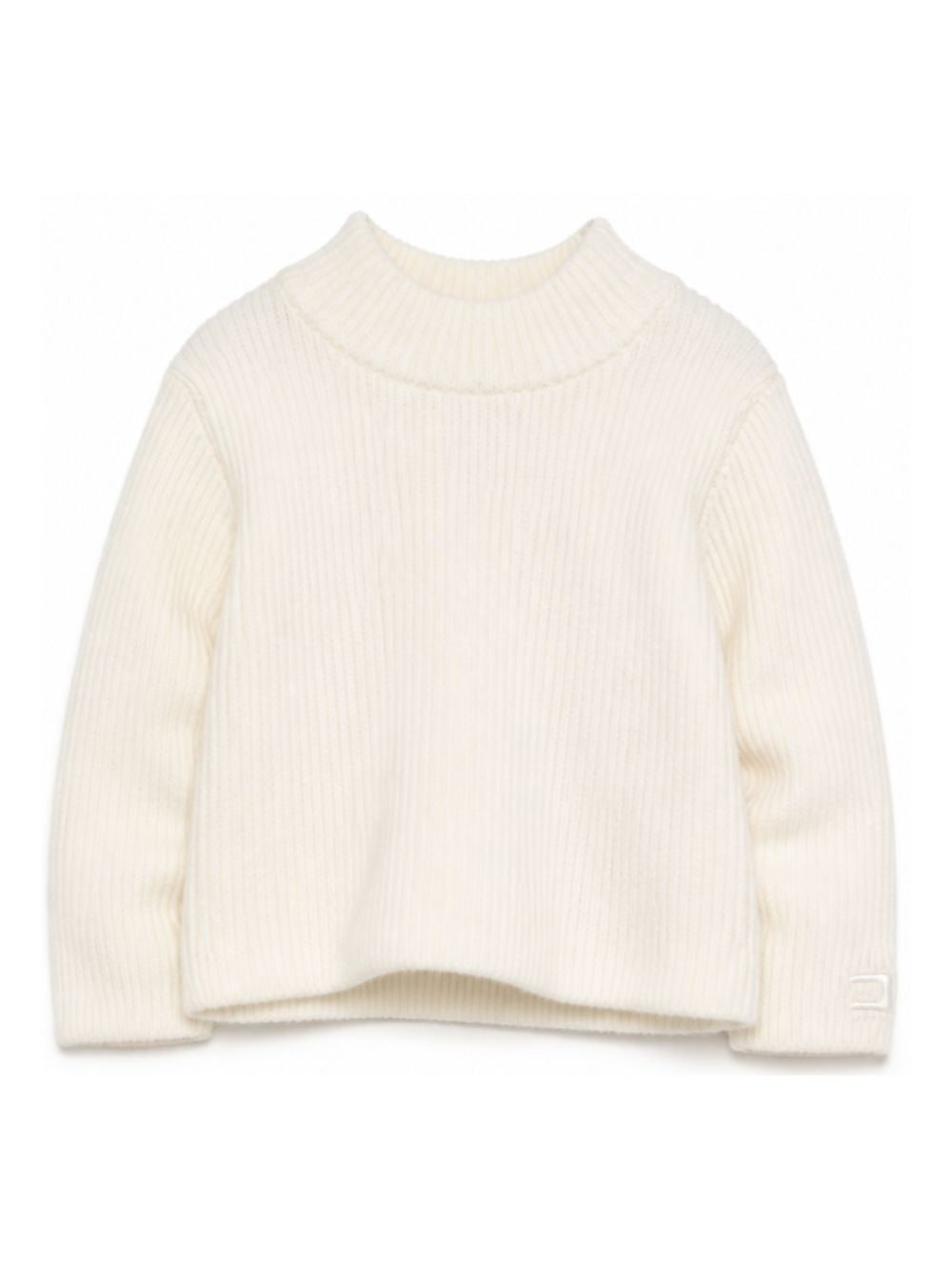 Maglione per neonata Elisabetta Franchi La Mia Bambina bianco con patch con logo EGMA059CFL040 0004 ElISABETTA FRANCHI KIDS
