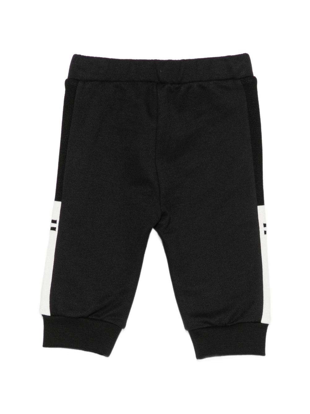 Pantaloni per neonata Elisabetta Franchi La Mia Bambina neri con inserti in colore bianco EGPA096CFF017 N101 ElISABETTA FRANCHI KIDS