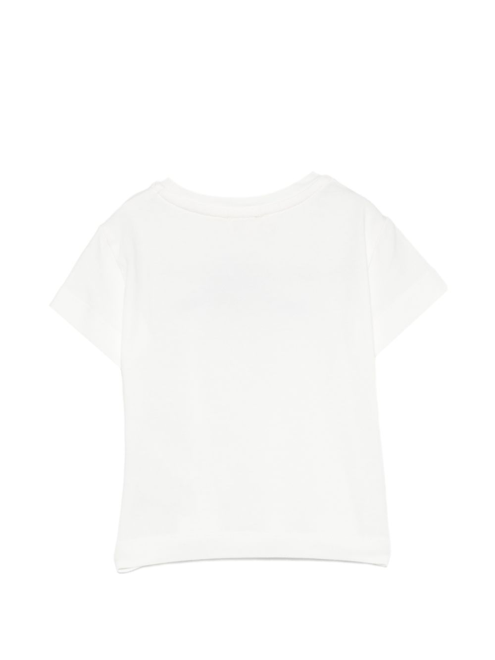 T-shirt per neonata Elisabetta Franchi La Mia Bambina bianca con logo sul davanti EGTS116CJE018 0156 ElISABETTA FRANCHI KIDS