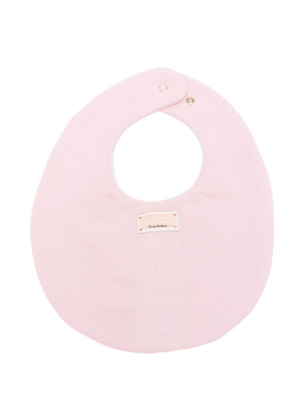 Bavaglino per neonata Elisabetta Franchi La Mia Bambina rosa con logo ENBA0710FF002 C070 ElISABETTA FRANCHI KIDS