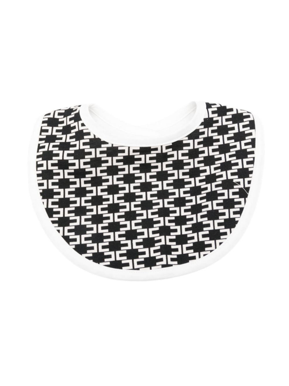 Bavaglino per neonato Elisabetta Franchi La Mia Bambina nero con monogramma ENBA0740JF054G D772 ElISABETTA FRANCHI KIDS