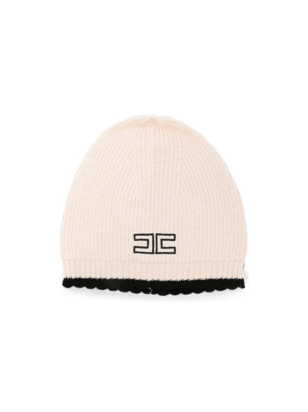 Cappello per neonata Elisabetta Franchi La Mia Bambina rosa con logo ricamato sul davanti ENCP086CFL001 0188 ElISABETTA FRANCHI KIDS