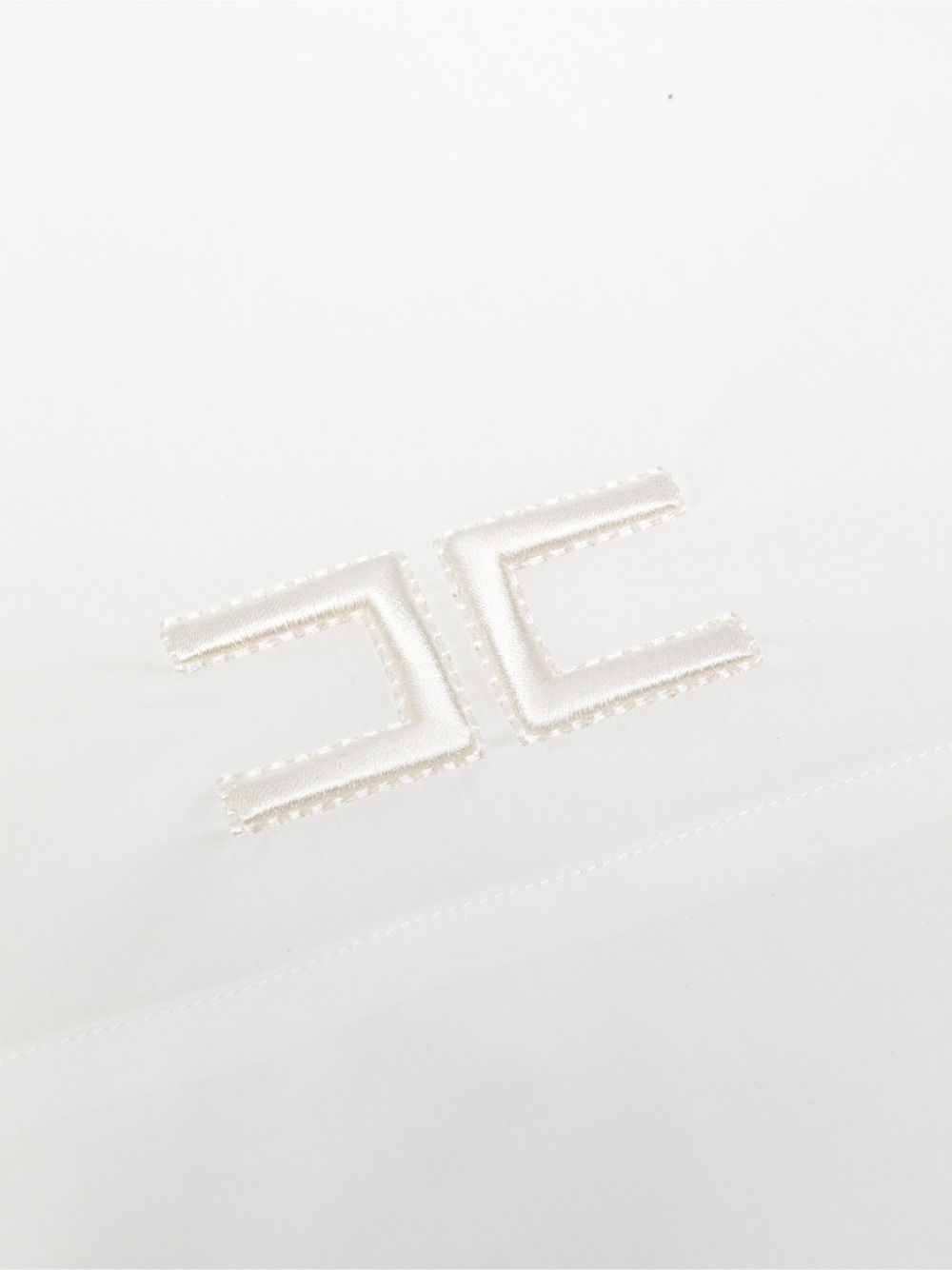 Set di biancheria per neonata Elisabetta Franchi La Mia Bambina bianco con logo sul davanti ENLE0210CA270 0195 ElISABETTA FRANCHI KIDS
