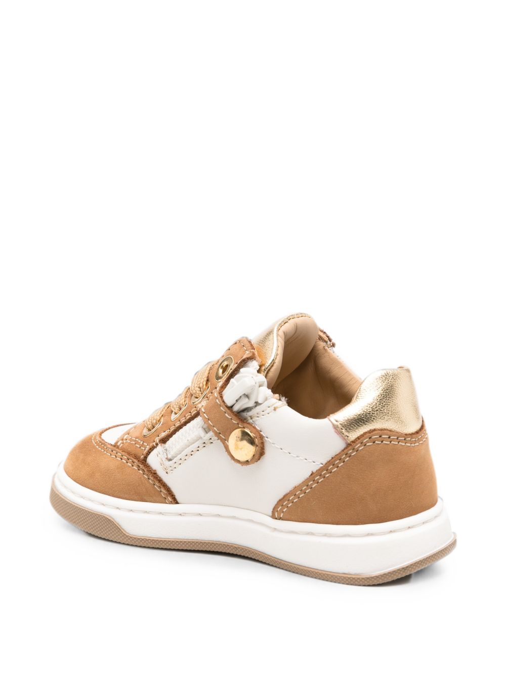 Sneakers per bambina Elisabetta Franchi La Mia Bambina bianche con placca logo sul lato F1A9E06531321 A871 ElISABETTA FRANCHI KIDS
