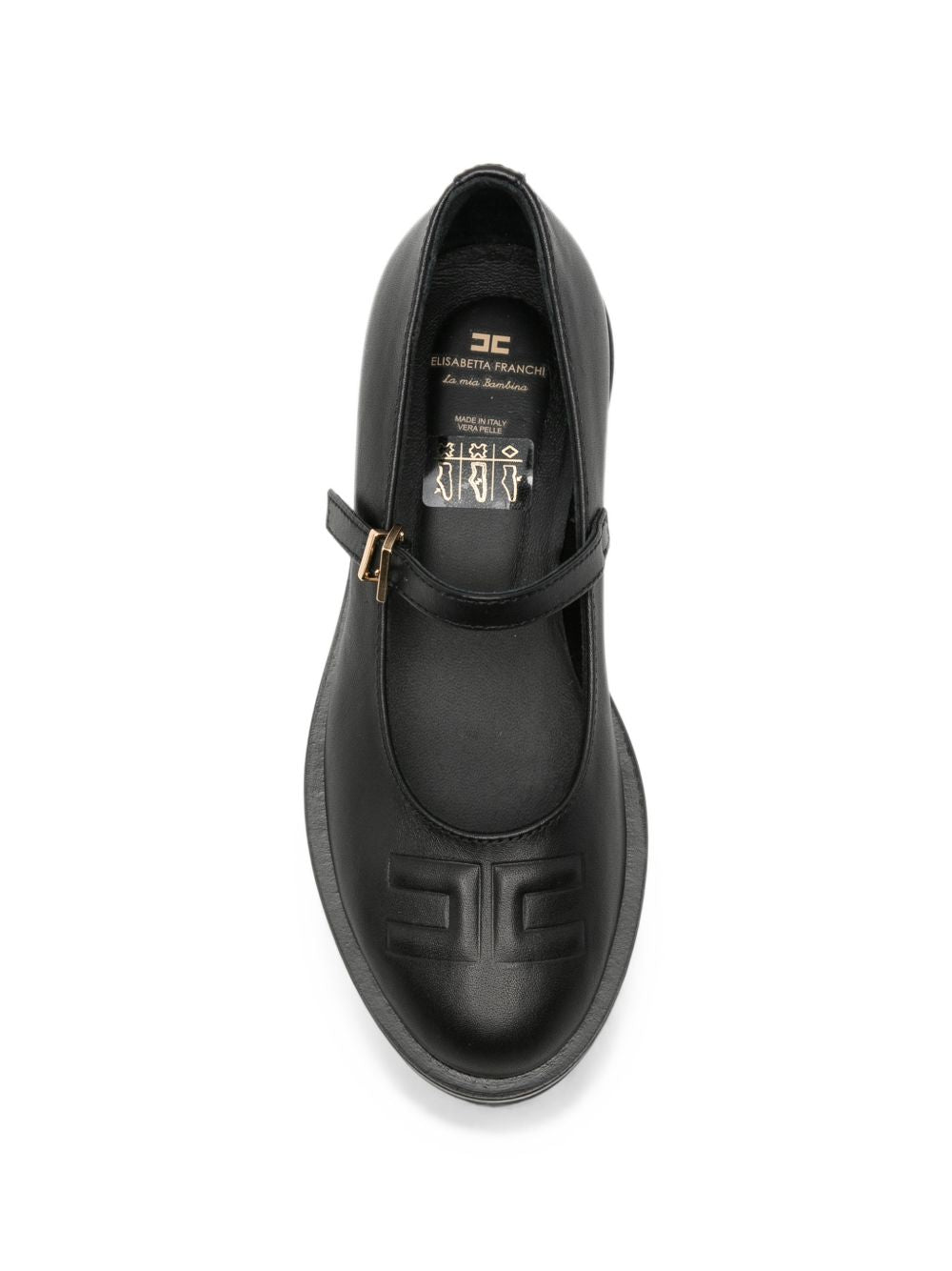Ballerine per bambina Elisabetta Franchi La Mia Bambina nere con fibbia F4A3E06321251 999 ElISABETTA FRANCHI KIDS