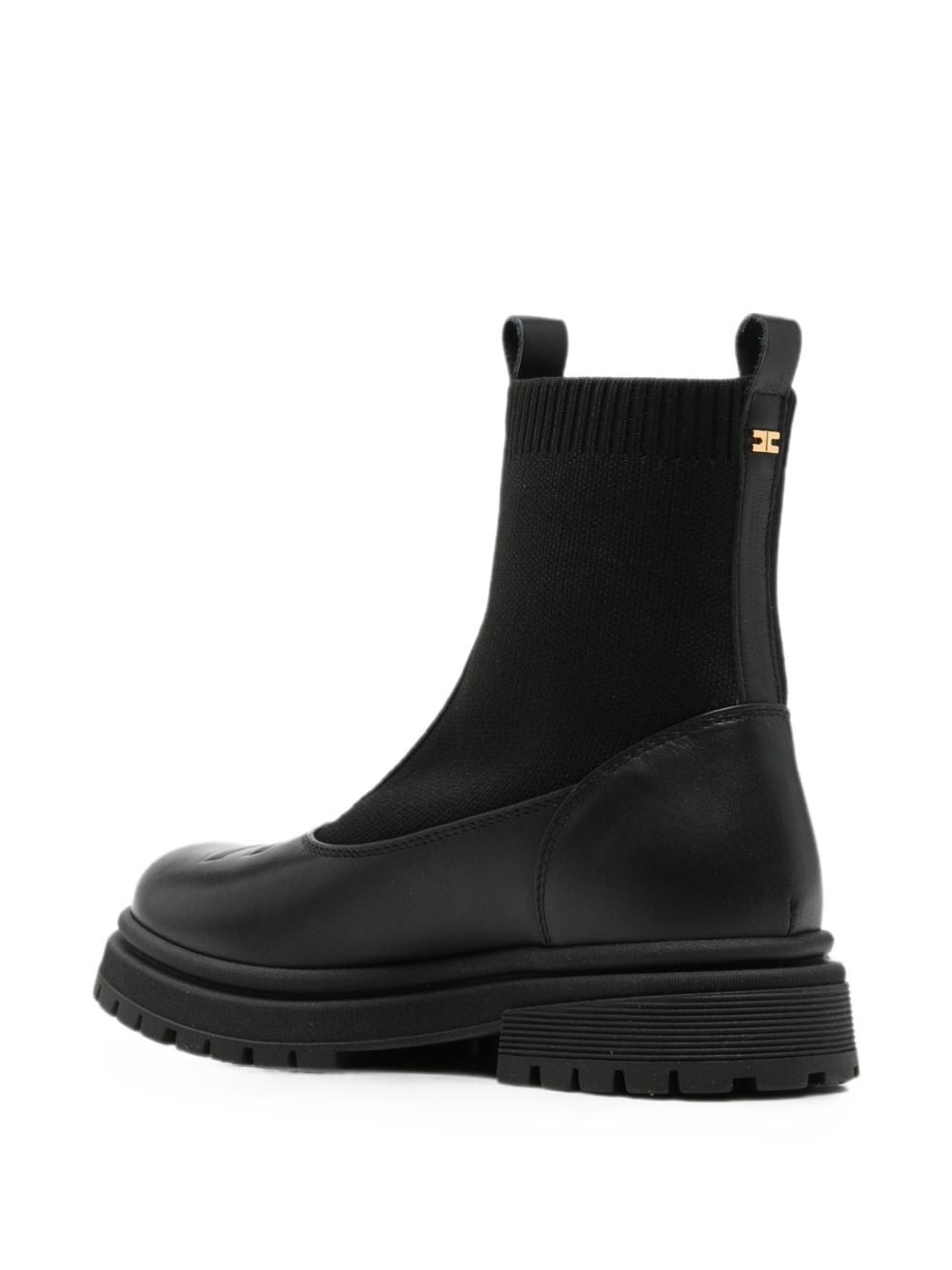Stivali per bambina Elisabetta Franchi La Mia Bambina neri con design a inserti F4A5E07131316 999 ElISABETTA FRANCHI KIDS