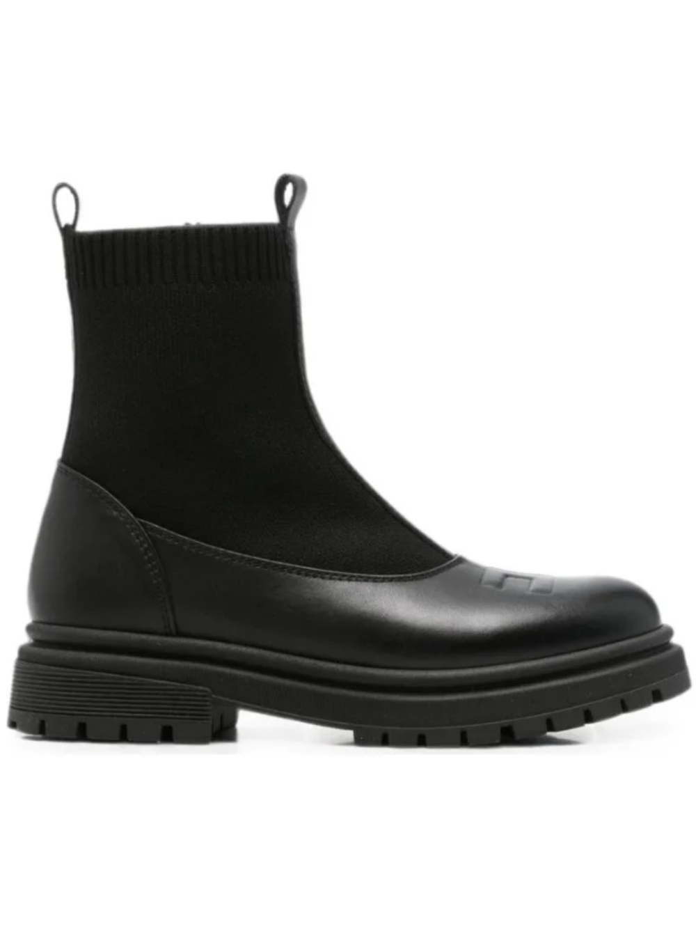 Stivali per bambina Elisabetta Franchi La Mia Bambina neri con design a inserti F4A5E07131316 999 ElISABETTA FRANCHI KIDS