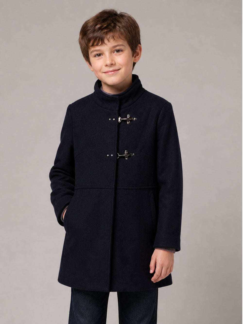 Cappotto per bambino Fay Kids blu con moschettone FZ2A10 E0259 619 FAY KIDS