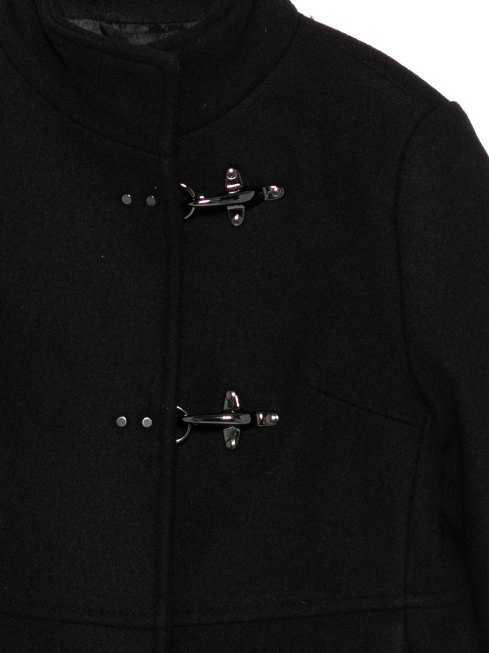Cappotto per bambino Fay Kids nero con chiusura moschettone FZ2A10 E0259 930 FAY KIDS