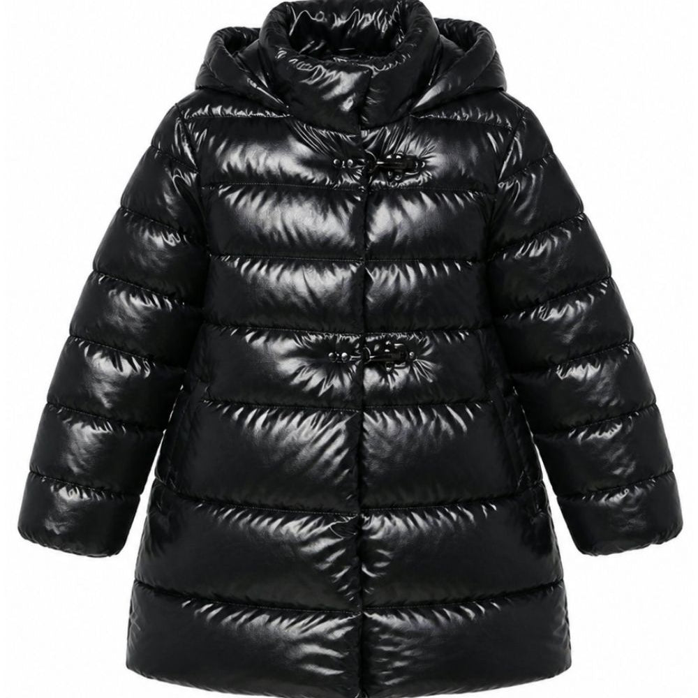 Giubbino per bambina Fay Kids nero con finitura lucida FZ2B10 N0466 930 FAY KIDS