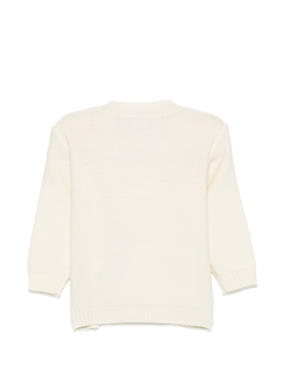 Maglione per neonati Fendi Kids bianco con dettagli traforati BFG108 AJ8Y F0WC4 FENDI KIDS