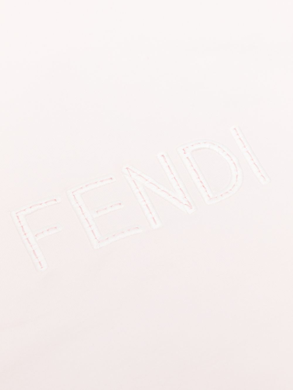 Coperta per neonata Fendi Kids rosa con logo sul davanti BUJ340 8RA F0C11 FENDI KIDS