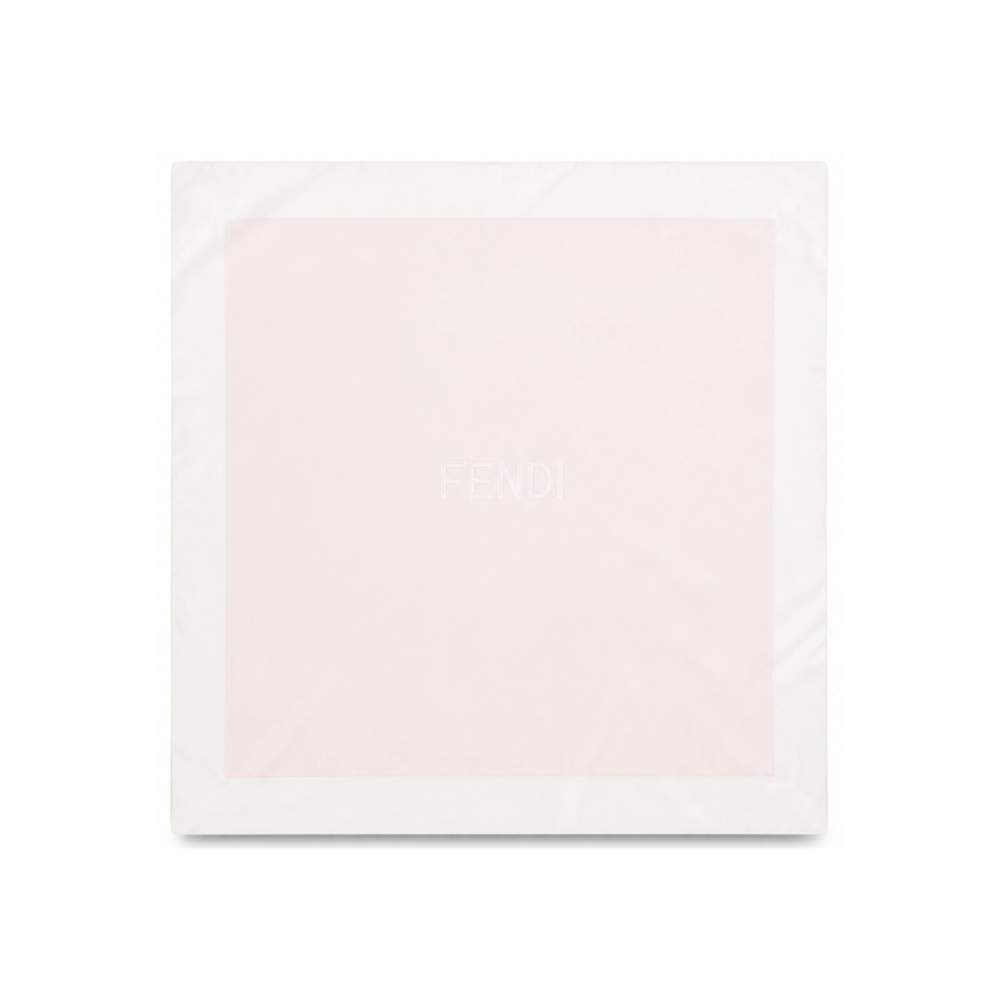 Coperta per neonata Fendi Kids rosa con logo sul davanti BUJ340 8RA F0C11 FENDI KIDS