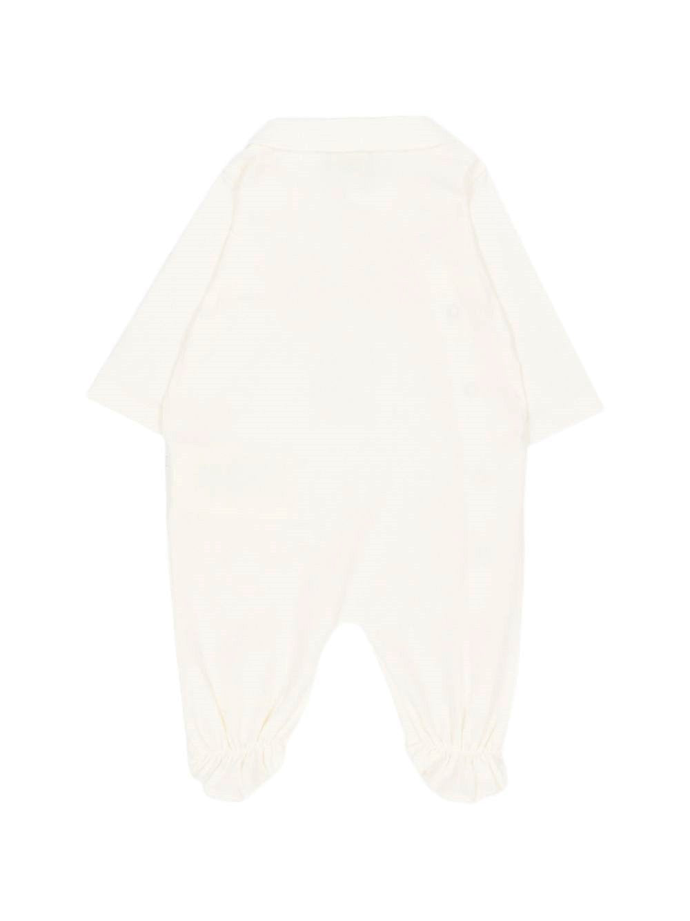 Set tutina, berretto e bavaglino per neonati Fendi Kids bianco con stampa orsetto BUK167 ST8 F0TU9 FENDI KIDS