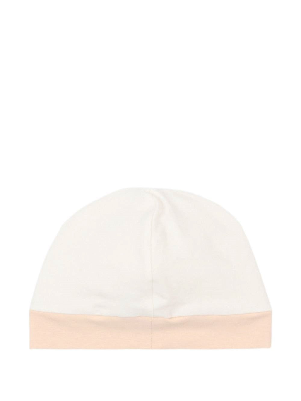 Set tutina, berretto e bavaglino per neonati Fendi Kids bianco con stampa orsetto BUK167 ST8 F0TU9 FENDI KIDS