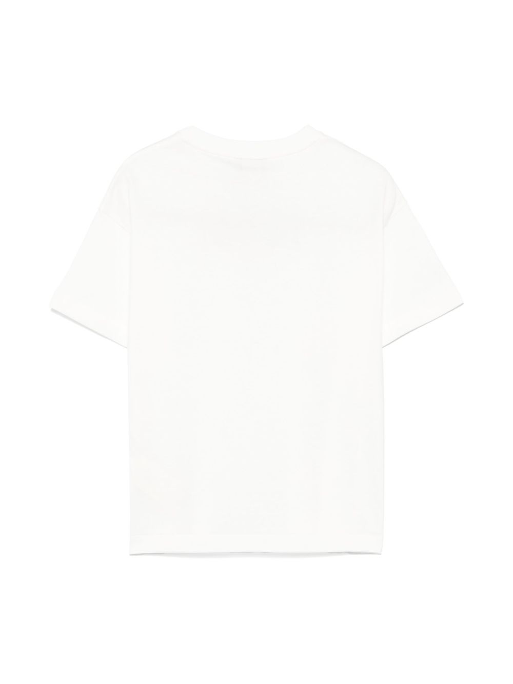 T-shirt per bambina Fendi Kids bianca con applicazione con logo JMI463 7AJ F0TU9 FENDI KIDS