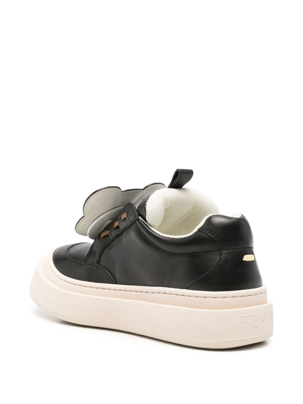 Sneakers per bambino Fendi Kids nera Fendi Bear con applicazione JMR574 AY2Q F1XI2 FENDI KIDS