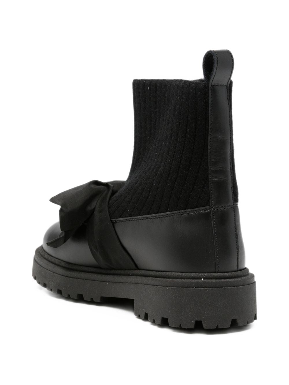 Stivali per bambina Florens Kids neri con fiocco sul davanti F2736 2/2 NERO FLORENS KIDS