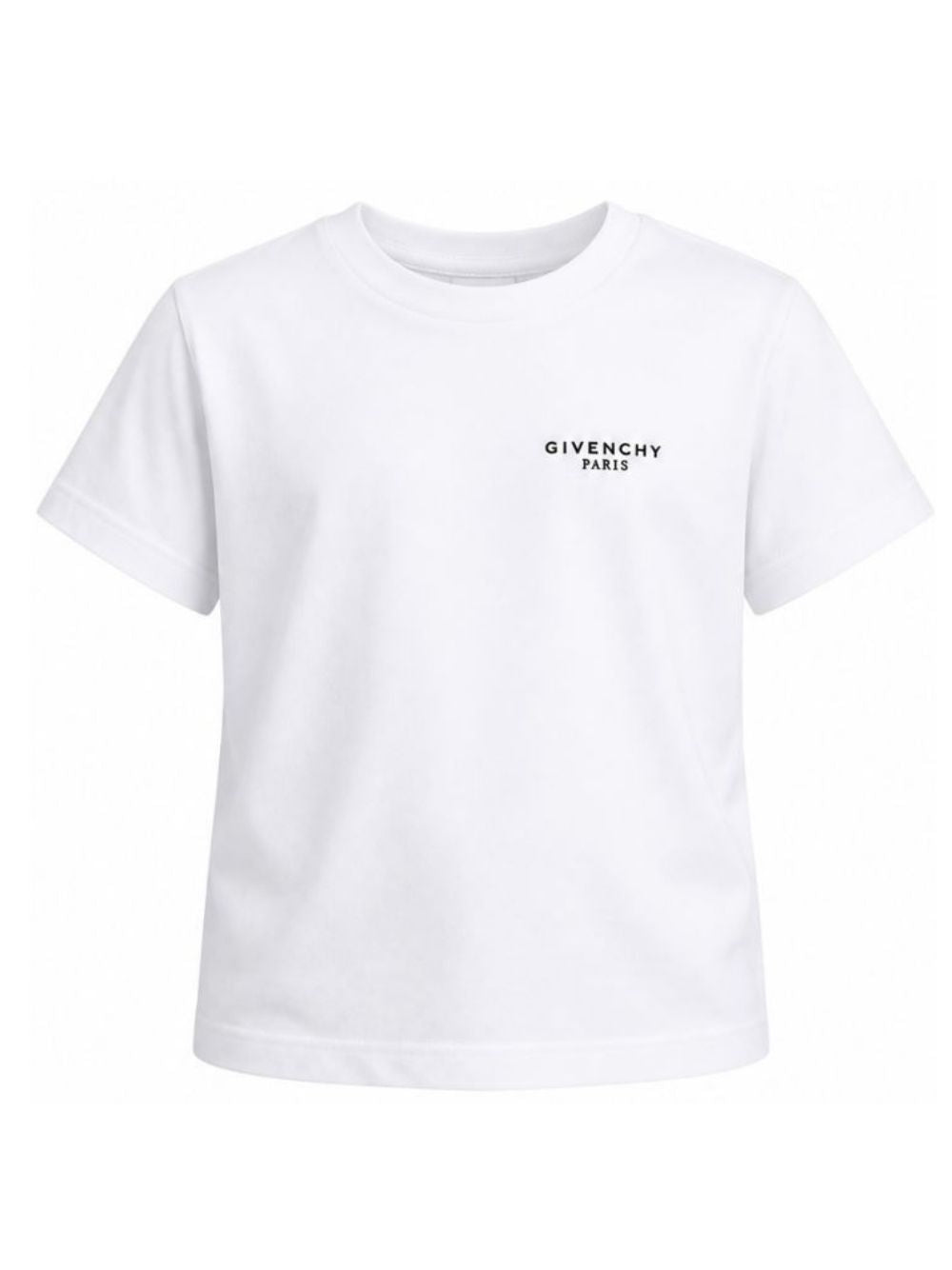 T-shirt per bambino Givenchy Kids bianca con dettaglio logo sul petto H31280 10P GIVENCHY KIDS