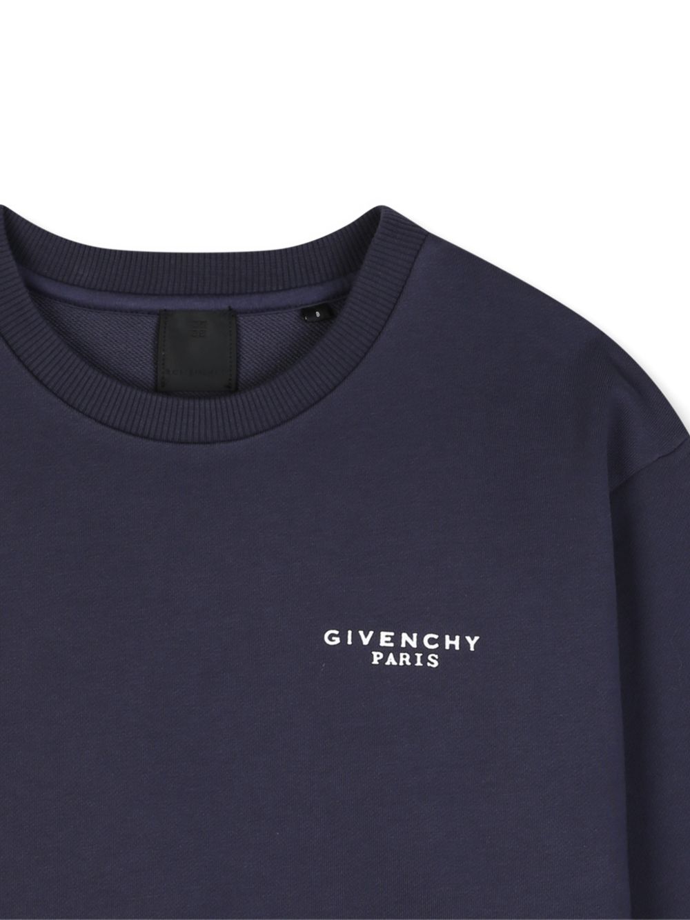 Felpa per bambino Givenchy Kids blu con dettaglio logo H31282 853 GIVENCHY KIDS