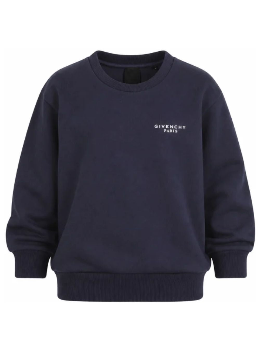 Felpa per bambino Givenchy Kids blu con dettaglio logo H31282 853 GIVENCHY KIDS