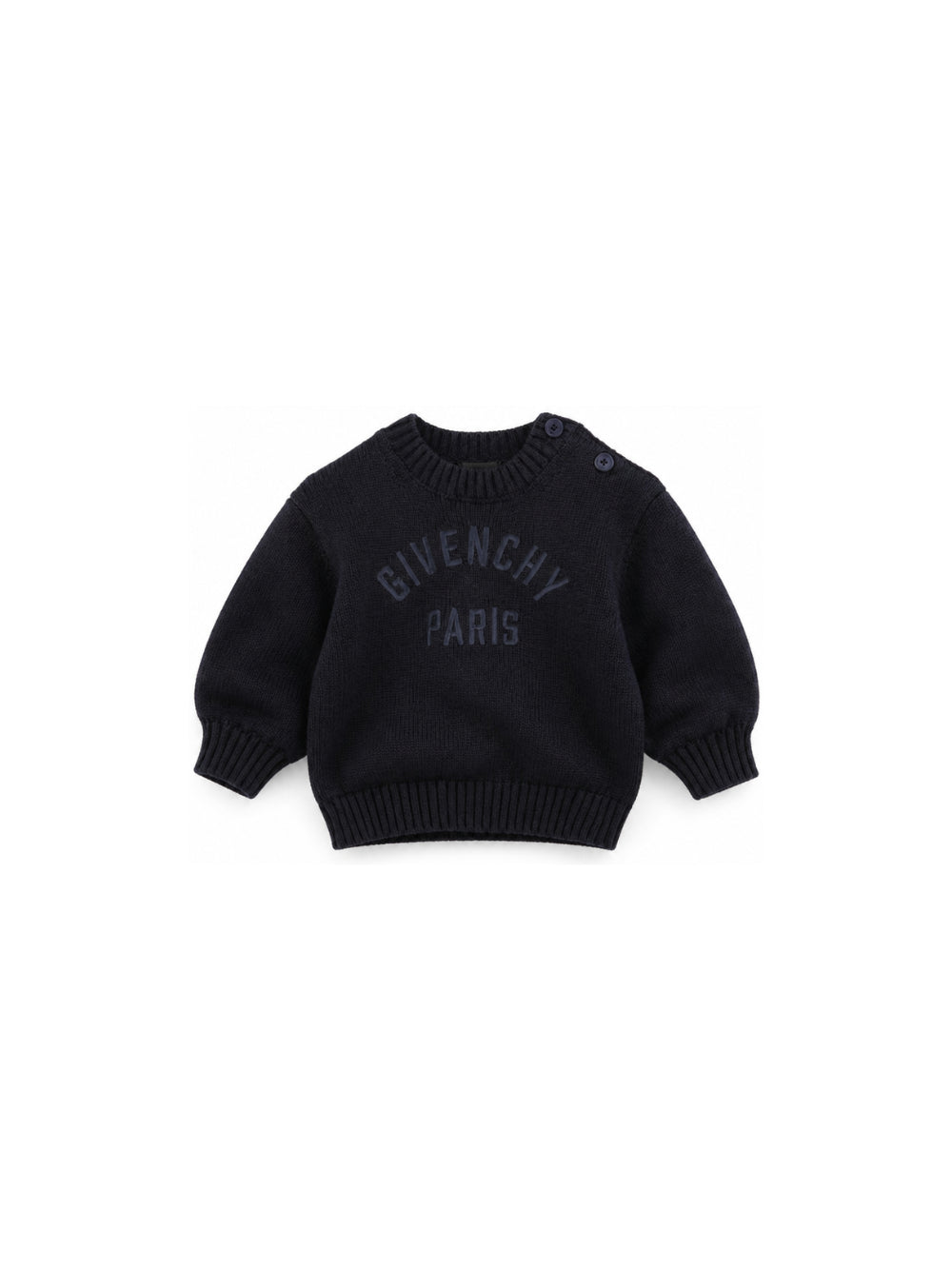 Maglione per neonato Givenchy Kids blu con ricamo logo H31294 853 GIVENCHY KIDS