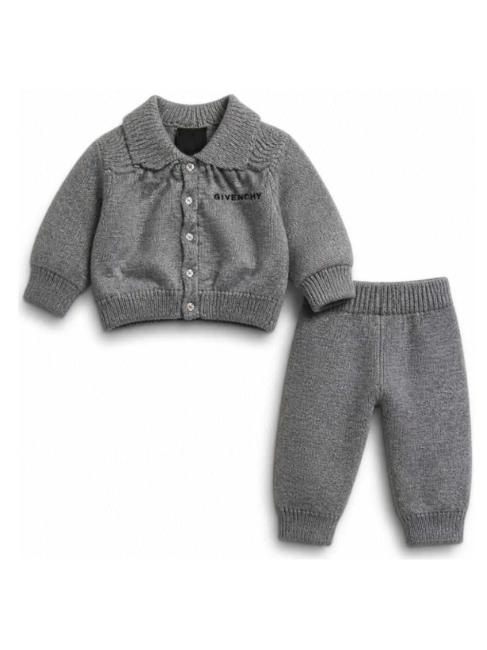 Tuta sportiva per neonato Givenchy Kids grigia con logo ricamato H31295 A47 GIVENCHY KIDS