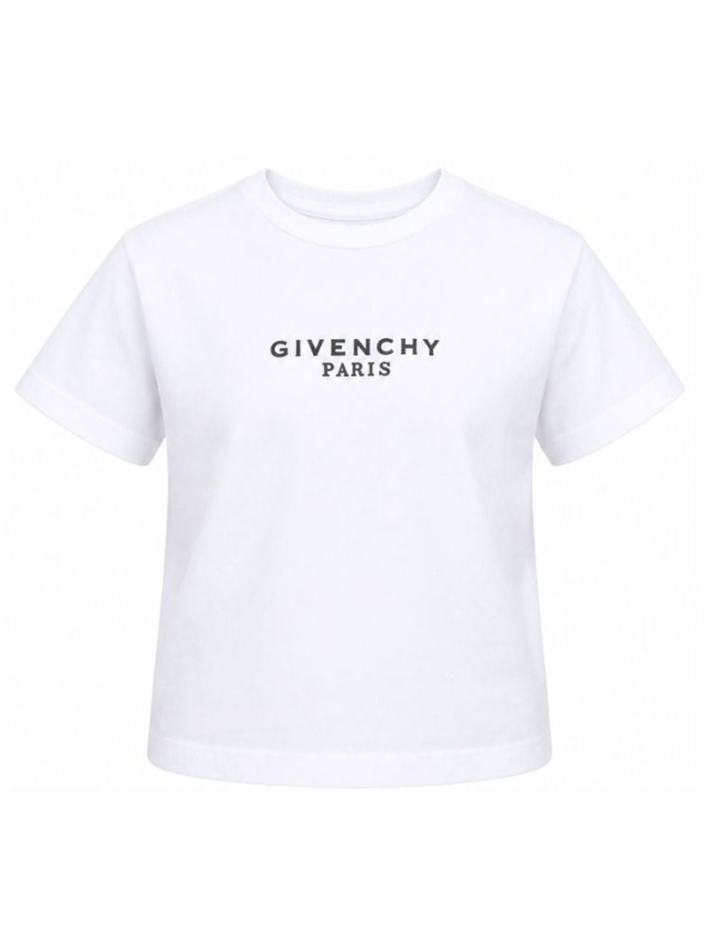 T-shirt per bambina Givenchy Kids bianca con stampa logo sul davanti H31315 10P GIVENCHY KIDS