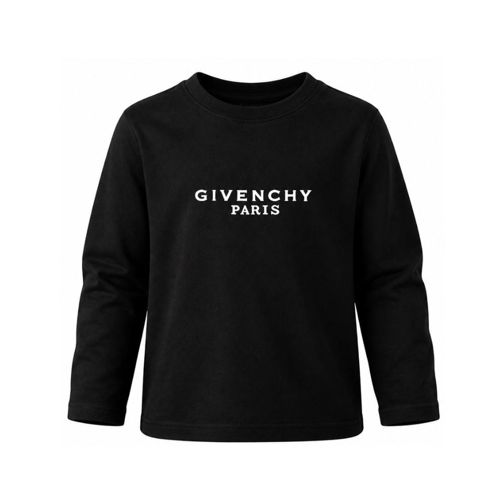 T-shirt per bambino Givenchy Kids nero con stampa logo sul davanti H31321 09B GIVENCHY KIDS