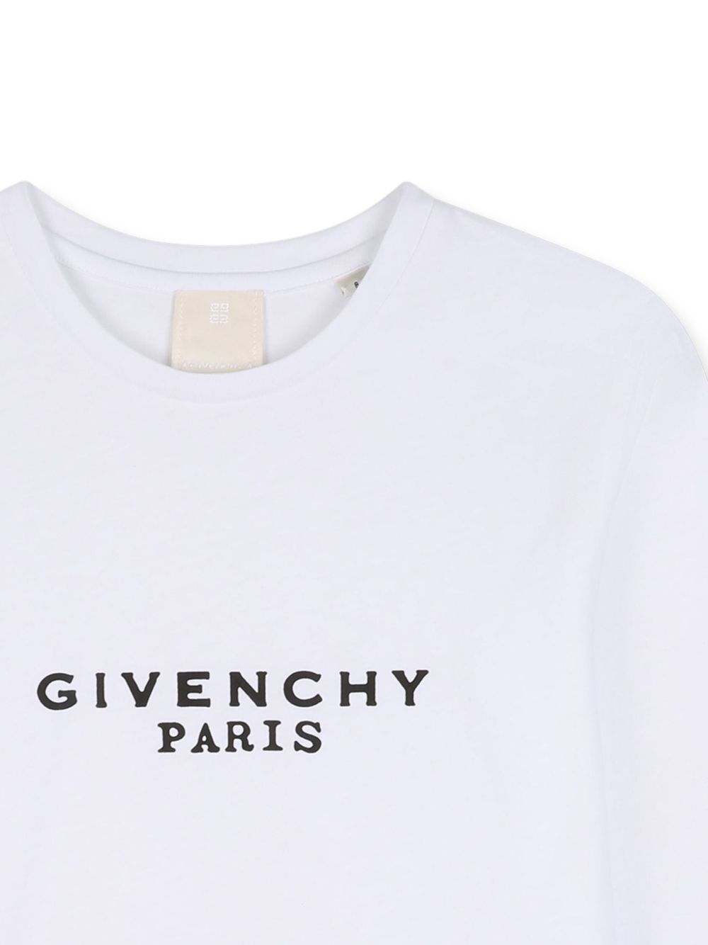 T-shirt per bambino Givenchy Kids bianca con stampa logo sul davanti H31321 10P GIVENCHY KIDS
