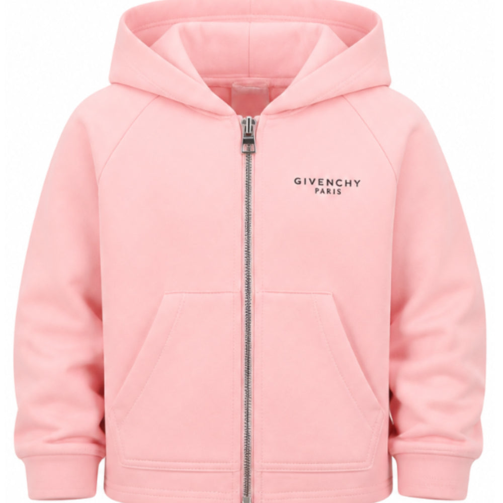 Felpa per bambina Givenchy Kids rosa con dettaglio logo H31327 46G GIVENCHY KIDS