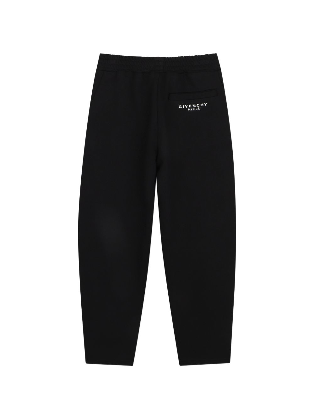 Pantaloni per bambina Givenchy Kids neri con stampa logo sul davanti H31336 09B GIVENCHY KIDS